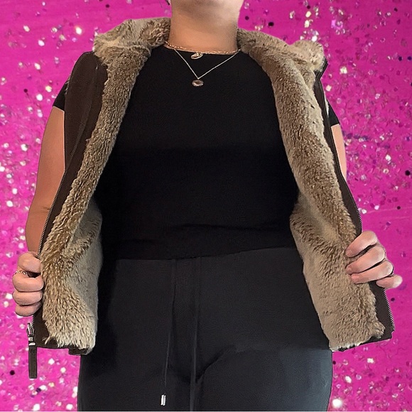 Y2K Furry Brown Vest (READ DESC) - Picture 5 of 6
